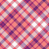 Plaid Muster nahtlos. traditionell schottisch kariert Hintergrund. Vorlage zum Design Ornament. nahtlos Stoff Textur. vektor