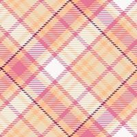 Plaid Muster nahtlos. schottisch Plaid, nahtlos Tartan Illustration einstellen zum Schal, Decke, andere modern Frühling Sommer- Herbst Winter Urlaub Stoff drucken. vektor