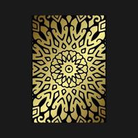 Luxus Gold Mandala verzierten Hintergrund für Hochzeitseinladung, Buchcover vektor