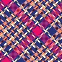 Plaid Muster nahtlos. schottisch Plaid, Vorlage zum Design Ornament. nahtlos Stoff Textur. vektor