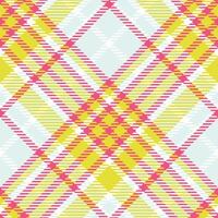 Tartan Plaid nahtlos Muster. Gingham Muster. Flanell Hemd Tartan Muster. modisch Fliesen Illustration zum Tapeten. vektor