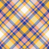 skott tartan pläd sömlös mönster, checker mönster. traditionell skott vävd tyg. skogsarbetare skjorta flanell textil. mönster bricka swatch ingår. vektor