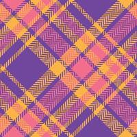 Plaid Muster nahtlos. Gingham Muster Vorlage zum Design Ornament. nahtlos Stoff Textur. vektor