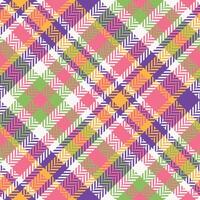 Plaid Muster nahtlos. schottisch Tartan Muster Vorlage zum Design Ornament. nahtlos Stoff Textur. vektor