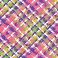 Plaid Muster nahtlos. klassisch Plaid Tartan traditionell schottisch gewebte Stoff. Holzfäller Hemd Flanell Textil. Muster Fliese Swatch inbegriffen. vektor