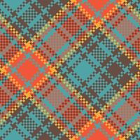 Tartan Muster nahtlos. Süss Prüfer Muster nahtlos Tartan Illustration einstellen zum Schal, Decke, andere modern Frühling Sommer- Herbst Winter Urlaub Stoff drucken. vektor