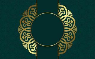 lyx dekorativ mandala bakgrund med arabisk islamisk östlig mönsterstil vektor