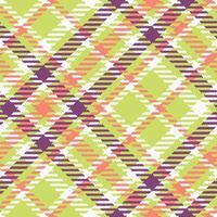 Tartan Plaid Muster nahtlos. Plaid Muster nahtlos. Vorlage zum Design Ornament. nahtlos Stoff Textur. Illustration vektor