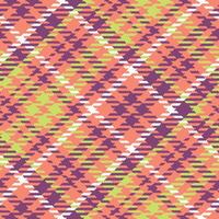 Tartan Plaid Muster nahtlos. Prüfer Muster. Vorlage zum Design Ornament. nahtlos Stoff Textur. Illustration vektor