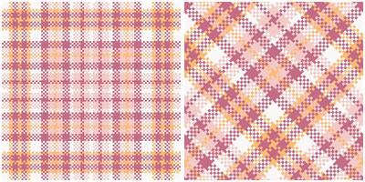 kariert Muster nahtlos. Tartan nahtlos Muster nahtlos Tartan Illustration einstellen zum Schal, Decke, andere modern Frühling Sommer- Herbst Winter Urlaub Stoff drucken. vektor