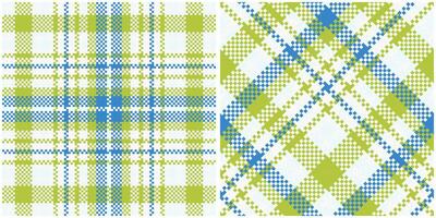 kariert Muster nahtlos. Tartan Plaid nahtlos Muster. nahtlos Tartan Illustration einstellen zum Schal, Decke, andere modern Frühling Sommer- Herbst Winter Urlaub Stoff drucken. vektor