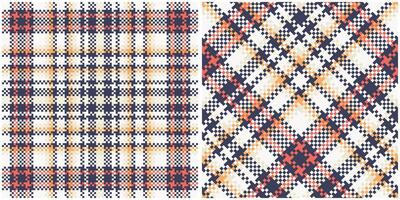 Plaid Muster nahtlos. Prüfer Muster Vorlage zum Design Ornament. nahtlos Stoff Textur. vektor