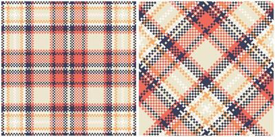 Plaid Muster nahtlos. Tartan nahtlos Muster Flanell Hemd Tartan Muster. modisch Fliesen zum Tapeten. vektor