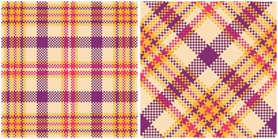 Plaid Muster nahtlos. Prüfer Muster zum Schal, Kleid, Rock, andere modern Frühling Herbst Winter Mode Textil- Design. vektor