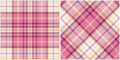 Plaid Muster nahtlos. klassisch Plaid Tartan Vorlage zum Design Ornament. nahtlos Stoff Textur. vektor