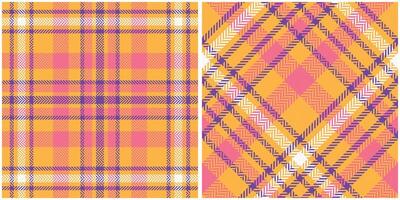 Plaid Muster nahtlos. schottisch Tartan Muster nahtlos Tartan Illustration einstellen zum Schal, Decke, andere modern Frühling Sommer- Herbst Winter Urlaub Stoff drucken. vektor