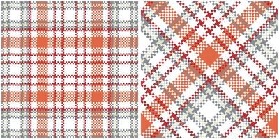 Tartan Muster nahtlos. Pastell- Gingham Muster traditionell Pastell- schottisch gewebte Stoff. Holzfäller Hemd Flanell Textil. Muster Fliese Swatch inbegriffen. vektor