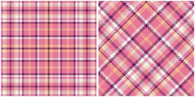 Plaid Muster nahtlos. schottisch Plaid, nahtlos Tartan Illustration einstellen zum Schal, Decke, andere modern Frühling Sommer- Herbst Winter Urlaub Stoff drucken. vektor