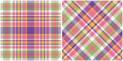 Plaid Muster nahtlos. schottisch Tartan Muster Vorlage zum Design Ornament. nahtlos Stoff Textur. vektor