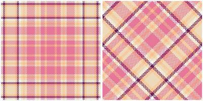 Plaid Muster nahtlos. Tartan Plaid nahtlos Muster. Vorlage zum Design Ornament. nahtlos Stoff Textur. vektor