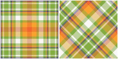 schottisch Tartan Muster. Plaid Muster nahtlos nahtlos Tartan Illustration einstellen zum Schal, Decke, andere modern Frühling Sommer- Herbst Winter Urlaub Stoff drucken. vektor