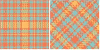 schottisch Tartan Muster. Schachbrett Muster nahtlos Tartan Illustration einstellen zum Schal, Decke, andere modern Frühling Sommer- Herbst Winter Urlaub Stoff drucken. vektor