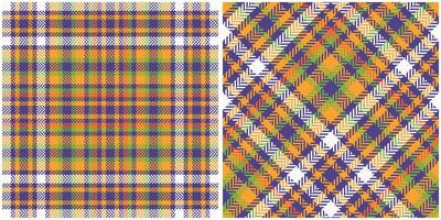 schottisch Tartan Muster. Prüfer Muster nahtlos Tartan Illustration einstellen zum Schal, Decke, andere modern Frühling Sommer- Herbst Winter Urlaub Stoff drucken. vektor