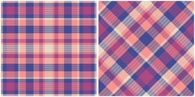 schottisch Tartan nahtlos Muster. Prüfer Muster nahtlos Tartan Illustration einstellen zum Schal, Decke, andere modern Frühling Sommer- Herbst Winter Urlaub Stoff drucken. vektor