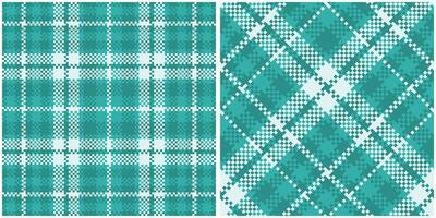 Tartan Muster nahtlos. Pastell- schottisch Plaid, nahtlos Tartan Illustration einstellen zum Schal, Decke, andere modern Frühling Sommer- Herbst Winter Urlaub Stoff drucken. vektor