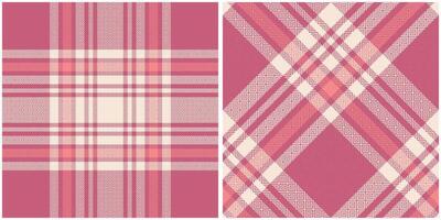 Tartan Plaid nahtlos Muster. Gingham Muster. nahtlos Tartan Illustration einstellen zum Schal, Decke, andere modern Frühling Sommer- Herbst Winter Urlaub Stoff drucken. vektor