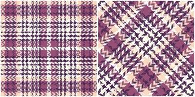 Tartan Plaid nahtlos Muster. kariert Muster nahtlos. nahtlos Tartan Illustration einstellen zum Schal, Decke, andere modern Frühling Sommer- Herbst Winter Urlaub Stoff drucken. vektor