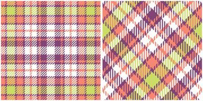 Tartan Plaid Muster nahtlos. Prüfer Muster. Flanell Hemd Tartan Muster. modisch Fliesen Illustration zum Tapeten. vektor