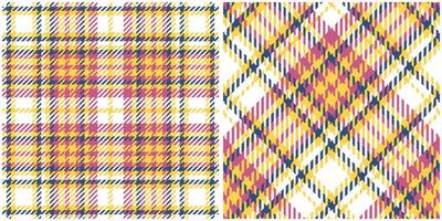 tartan pläd mönster sömlös. traditionell skott rutig bakgrund. traditionell skott vävd tyg. skogsarbetare skjorta flanell textil. mönster bricka swatch ingår. vektor