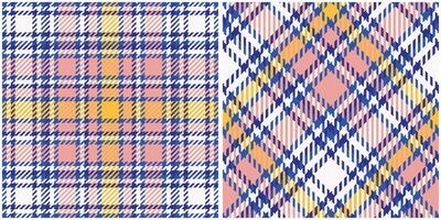 schottisch Tartan Plaid nahtlos Muster, Prüfer Muster. traditionell schottisch gewebte Stoff. Holzfäller Hemd Flanell Textil. Muster Fliese Swatch inbegriffen. vektor