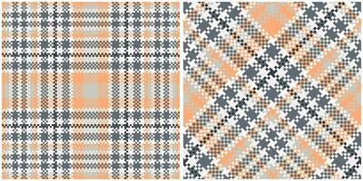 Tartan nahtlos Muster. Süss Schachbrett Muster nahtlos Tartan Illustration einstellen zum Schal, Decke, andere modern Frühling Sommer- Herbst Winter Urlaub Stoff drucken. vektor