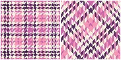 schottisch Tartan Plaid nahtlos Muster, Tartan nahtlos Muster. nahtlos Tartan Illustration einstellen zum Schal, Decke, andere modern Frühling Sommer- Herbst Winter Urlaub Stoff drucken. vektor