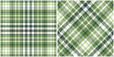 skott tartan pläd sömlös mönster, traditionell skott rutig bakgrund. traditionell skott vävd tyg. skogsarbetare skjorta flanell textil. mönster bricka swatch ingår. vektor