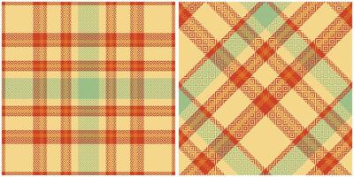 skott tartan pläd sömlös mönster, tartan sömlös mönster. flanell skjorta tartan mönster. trendig plattor illustration för bakgrundsbilder. vektor