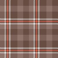 Tartan Muster nahtlos. Süss Schachbrett Muster Flanell Hemd Tartan Muster. modisch Fliesen zum Tapeten. vektor