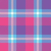 kariert Muster nahtlos. schottisch Tartan Muster nahtlos Tartan Illustration einstellen zum Schal, Decke, andere modern Frühling Sommer- Herbst Winter Urlaub Stoff drucken. vektor