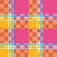 plädar mönster sömlös. gingham mönster sömlös tartan illustration uppsättning för scarf, filt, Övrig modern vår sommar höst vinter- Semester tyg skriva ut. vektor