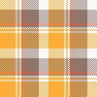 tartan mönster sömlös. ljuv pläd mönster traditionell skott vävd tyg. skogsarbetare skjorta flanell textil. mönster bricka swatch ingår. vektor