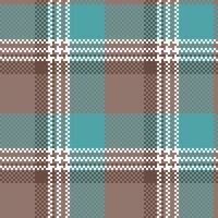 Plaid Muster nahtlos. Schachbrett Muster zum Schal, Kleid, Rock, andere modern Frühling Herbst Winter Mode Textil- Design. vektor