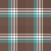 Plaid Muster nahtlos. Schachbrett Muster nahtlos Tartan Illustration einstellen zum Schal, Decke, andere modern Frühling Sommer- Herbst Winter Urlaub Stoff drucken. vektor