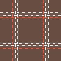 Tartan Muster nahtlos. Süss Plaid Muster Flanell Hemd Tartan Muster. modisch Fliesen zum Tapeten. vektor