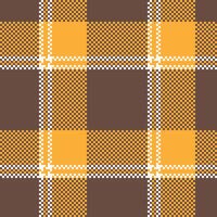 Plaid Muster nahtlos. Prüfer Muster Flanell Hemd Tartan Muster. modisch Fliesen zum Tapeten. vektor