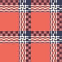 Plaid Muster nahtlos. Gingham Muster Flanell Hemd Tartan Muster. modisch Fliesen zum Tapeten. vektor