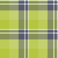 Plaid Muster nahtlos. Schachbrett Muster Vorlage zum Design Ornament. nahtlos Stoff Textur. vektor