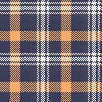 Plaid Muster nahtlos. schottisch Tartan Muster Vorlage zum Design Ornament. nahtlos Stoff Textur. vektor