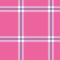 Plaid Muster nahtlos. Tartan Plaid nahtlos Muster. Flanell Hemd Tartan Muster. modisch Fliesen zum Tapeten. vektor